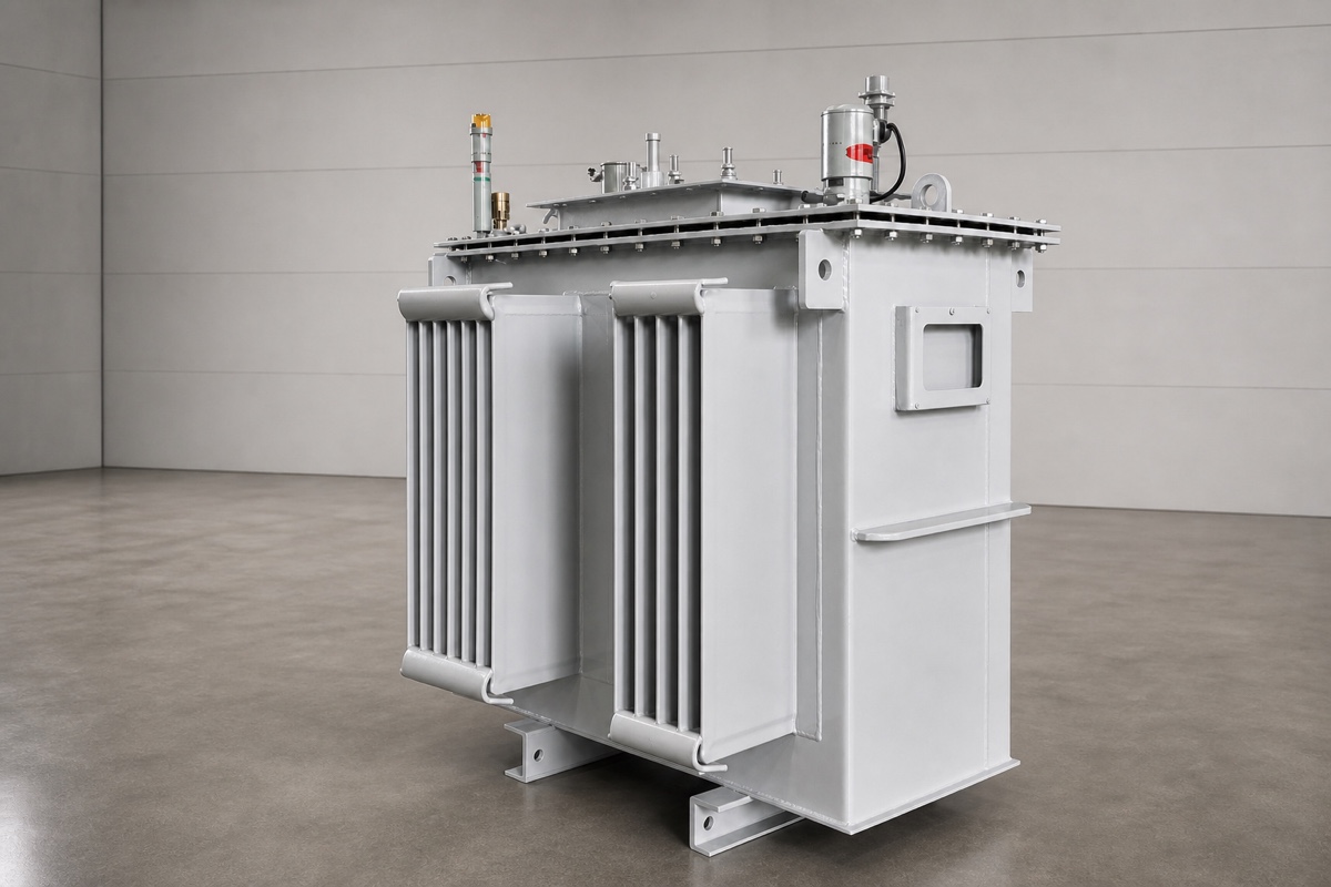 Product view of an offshore platform transformer