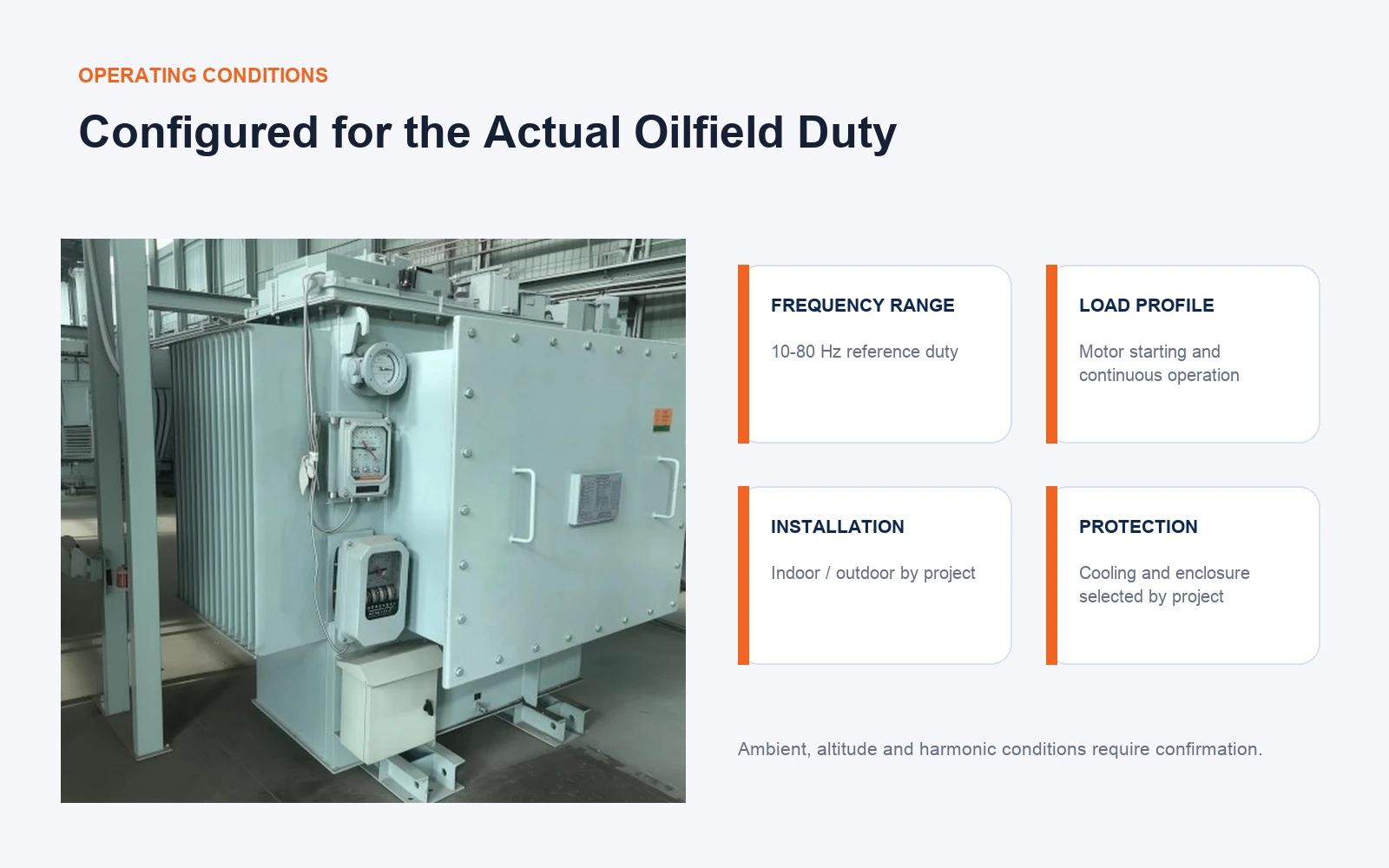 ZPS-M wide-frequency transformer operating conditions